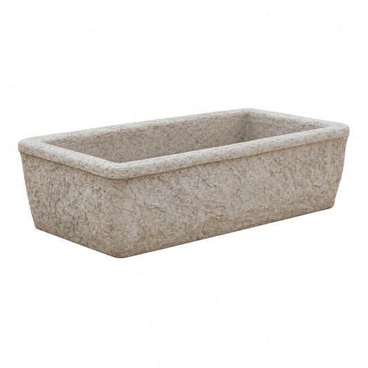 Lavabo da Giardino per Cucina Esterna in Cemento e Marmo, 80x40 cm, Colore Grigio